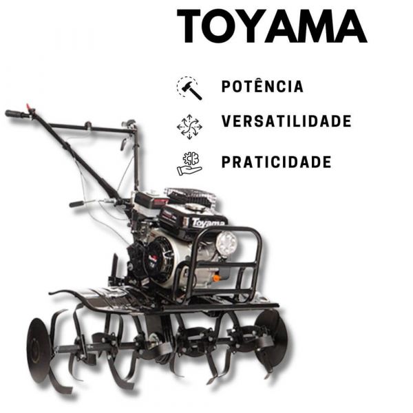 Motocultivador a Gasolina TT90R-XP-U 7HP com Rodas Toyama