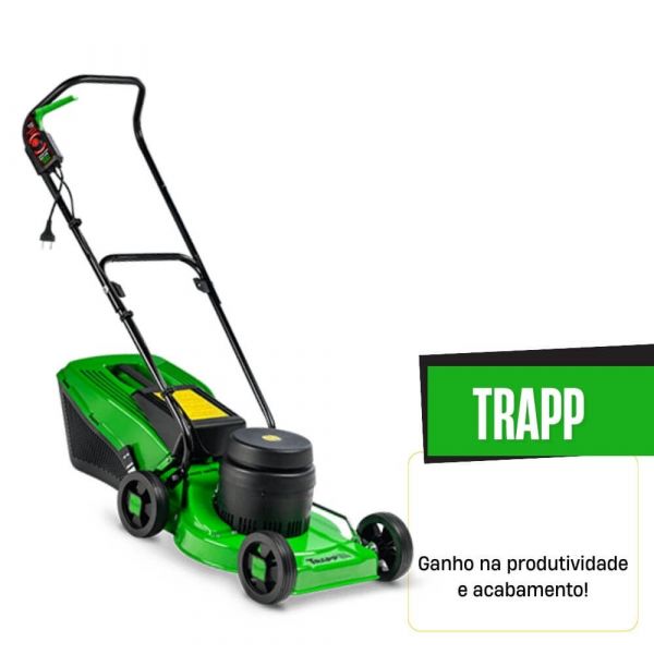 Cortador De Grama Monofásica Com Recolhedor KM-400 1300W Trapp