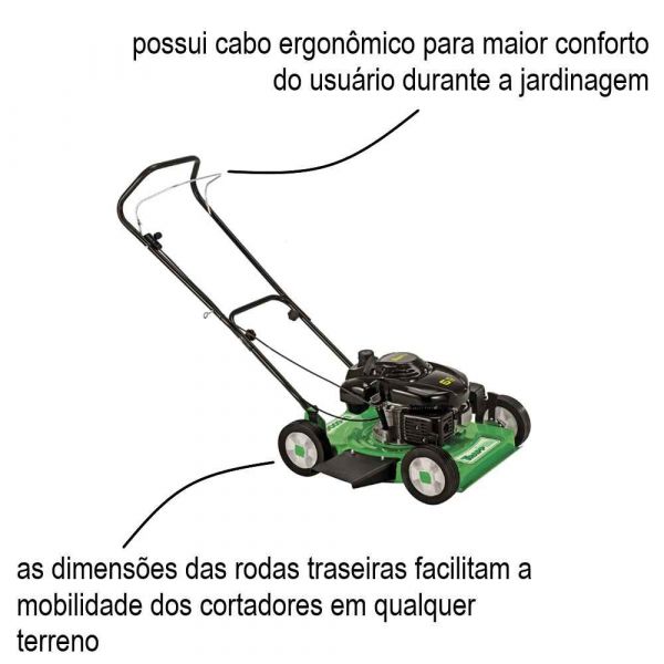 Cortador De Grama A Gasolina Com Recolhedor LF-650RM 6,5HP Trapp