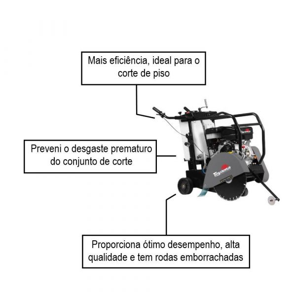 Cortadora De Piso A Gasolina 13HP TCC450-XP Toyama