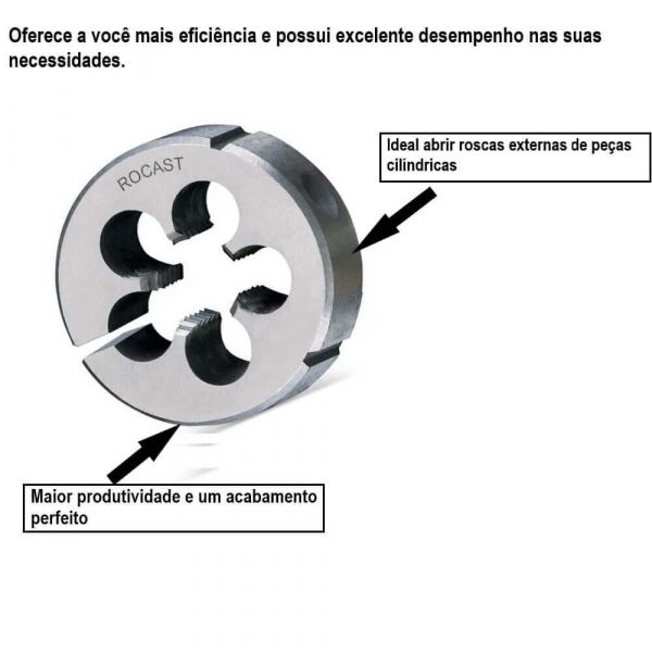 Cossinete Manual Aço Rápido 5/8” 1.1/2