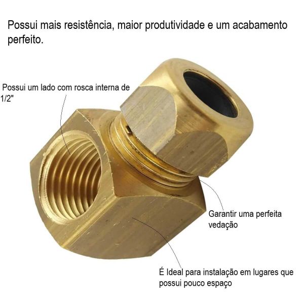 Cotovelo Dako 1/2” Usicon