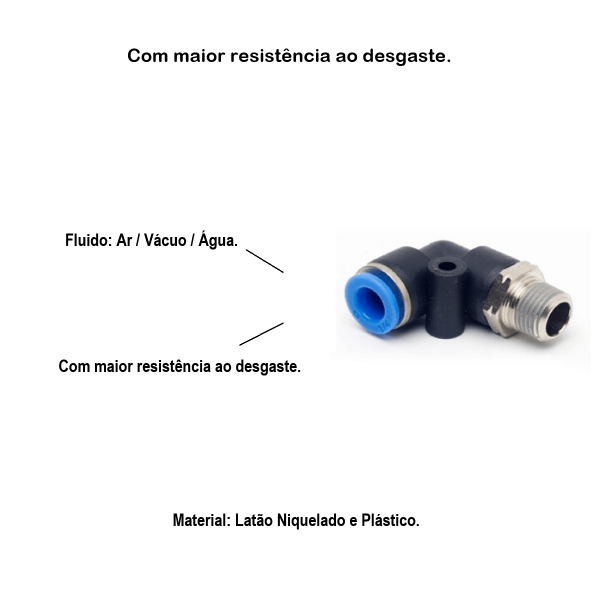 Cotovelo Macho Giratório Instantâneo 90º 3/8