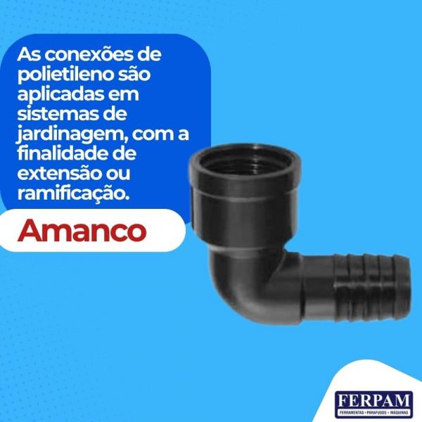 Cotovelo Polietileno Roscável  3/4