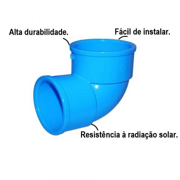 Cotovelo Soldável 90º DN35 Agro Amanco