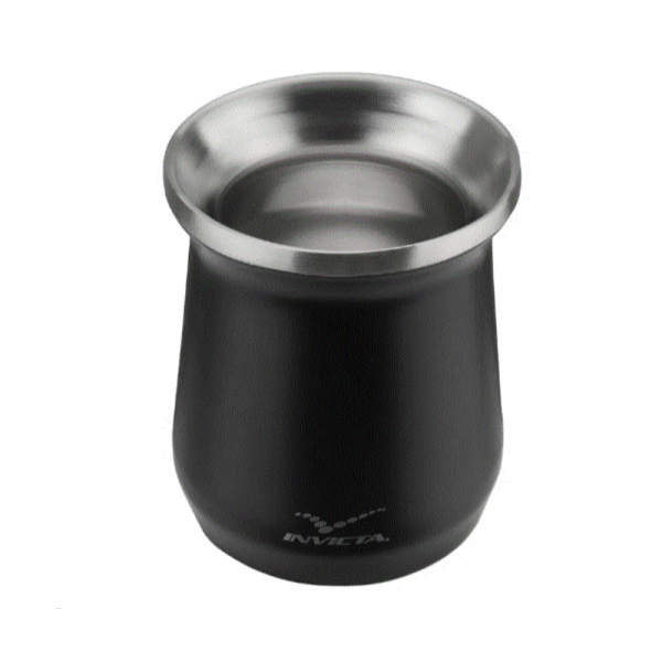 Cuia Térmica Preta 250 ML Invicta 