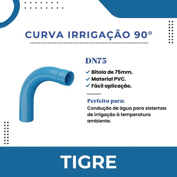 Curva 90º Irrigação DN-75 Tigre