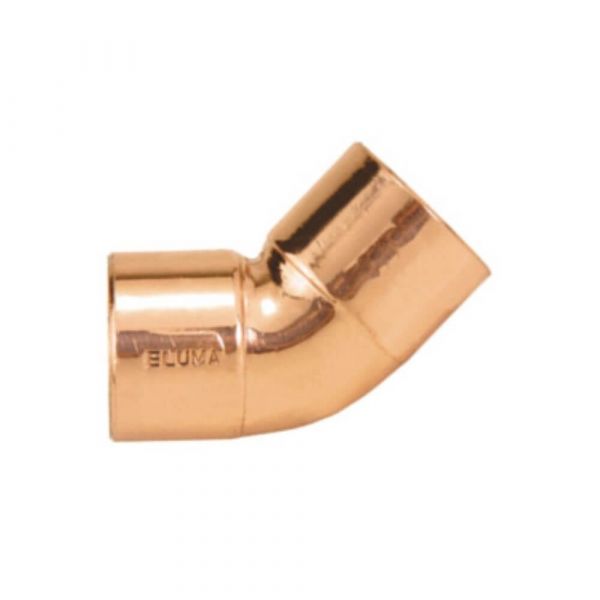 Curva De Cobre 45° 22mm Eluma 606