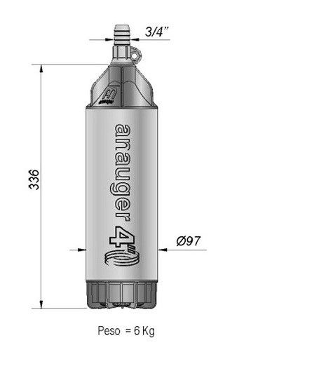 Bomba Submersa  H60 4Anauger 40002