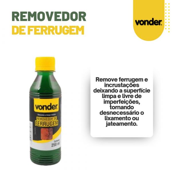 Removedor de Ferrugem 250 Ml Vonder 51.99.001.250