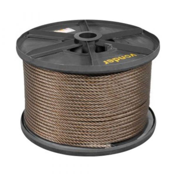 1 Metro De Cabo De Aço Af Polido 19,0mm 3/4