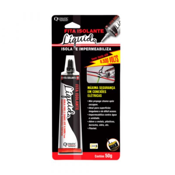 Fita Isolante Líquida 50g Preta- Quimatic