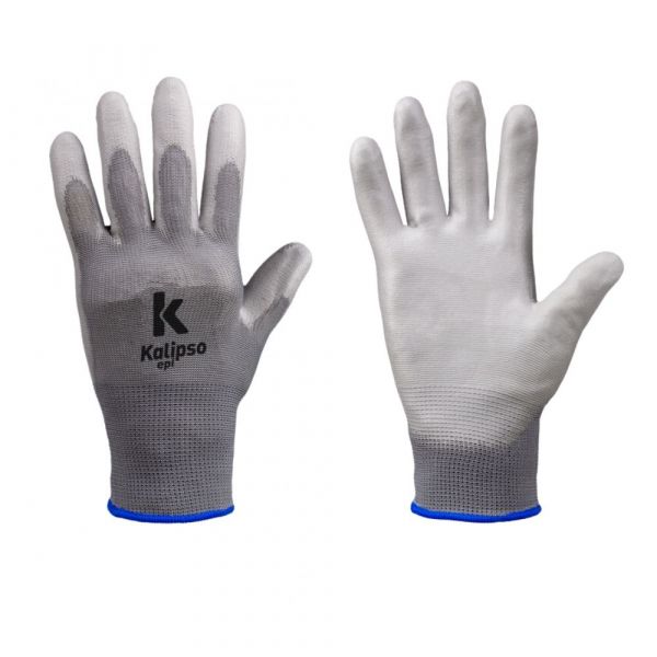 Luva De Segurança Cinza PU Tamanho G Kalipso