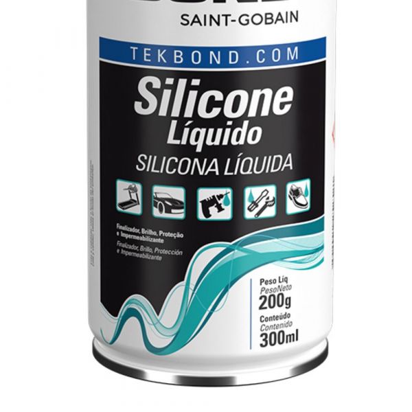Silicone Líquido Tekspray 300ml Incolor Tekbond