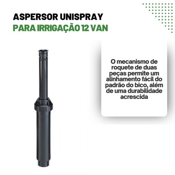 Aspersor Unispray 4 para Irrigação 12 Van Rain Bird