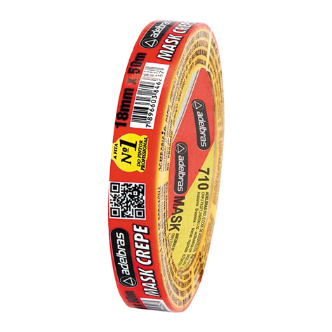 Fita Mask Crepe 710 18x50mm Adelbras 0615000006