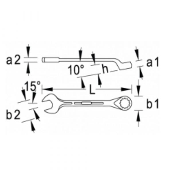Chave Combinada 13mm Gedore