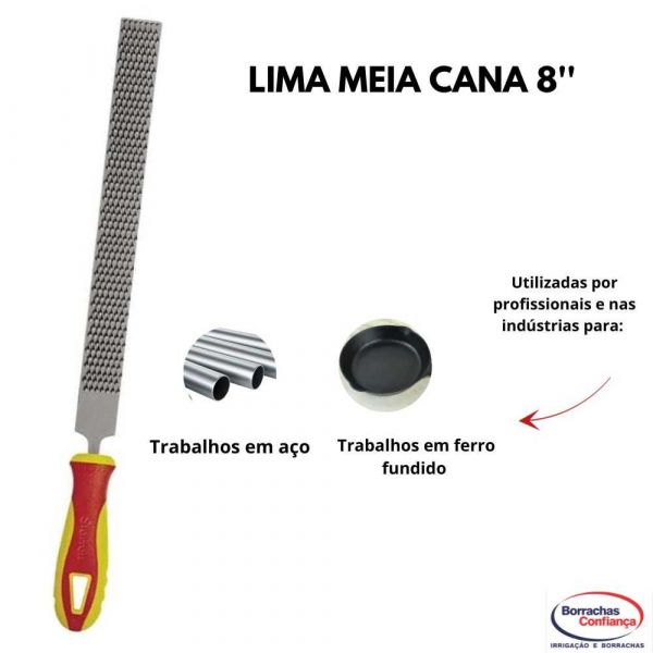 Lima Meia Cana 8'' Starrett