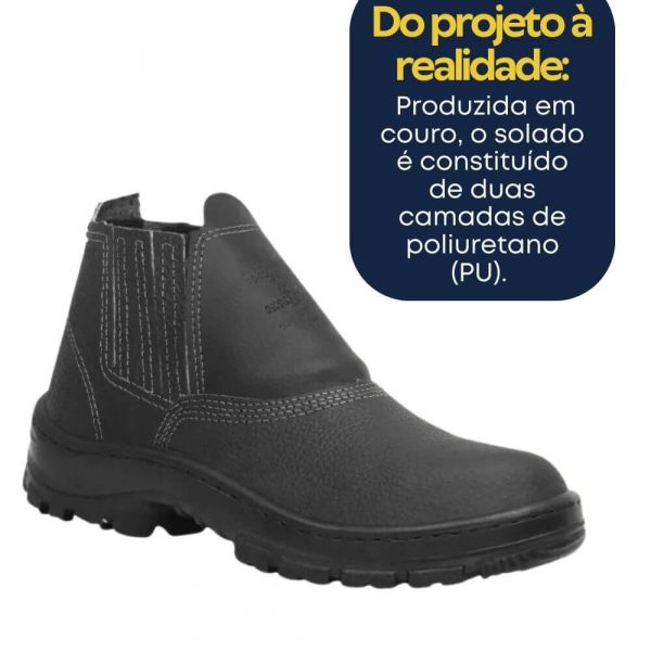 Botina de Segurança Bico PVC N°42 Crival 