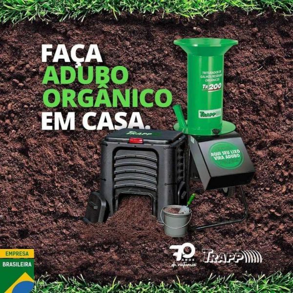 Triturador de Galhos e Resíduos TR-200 1,5CV Trapp