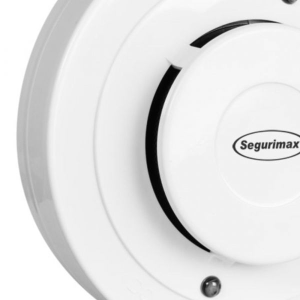 Detector de Fumaça Óptico 12/24V Segurimax