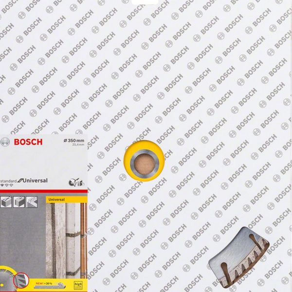 Disco Diamantado Segmentado Bosch Standard for Universal Multimaterial 350 x 25,4 x 3,3 x 10 mm com 1 Peça Bosch