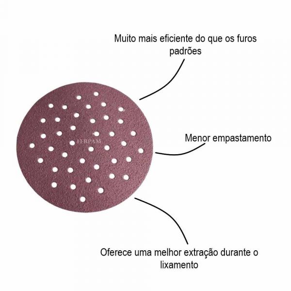 Disco Com Velcro 125 mm P100 Sia Bosch