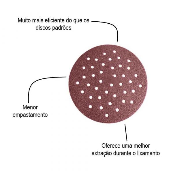 Disco Com Velcro 125mm P60- Sia  Bosch F03E00770D000