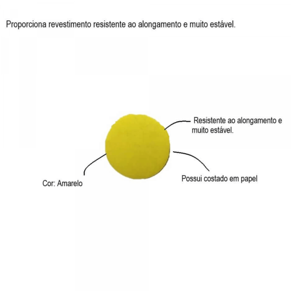 Disco com Velcro Sia 125mm P400 Amarelo Bosch