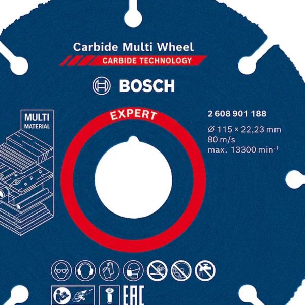 Disco de corte Expert Carbide Multi Wheel 115x22,23mm Bosch