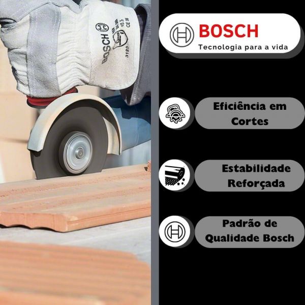 Disco de Corte MultiConstruction 180x1,6mm Centro Reto Bosch 