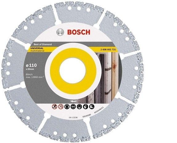 Disco Diamantado Segmentado Multimaterial 110 x 20mm Bosch