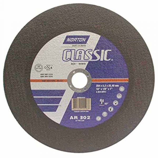 Disco De Corte 10” x 1/8” x 5/8” Classic AR302 Norton