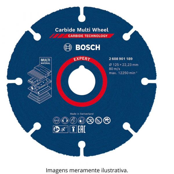Disco de Corte 125mm Carbide Multi Wheel Bosch