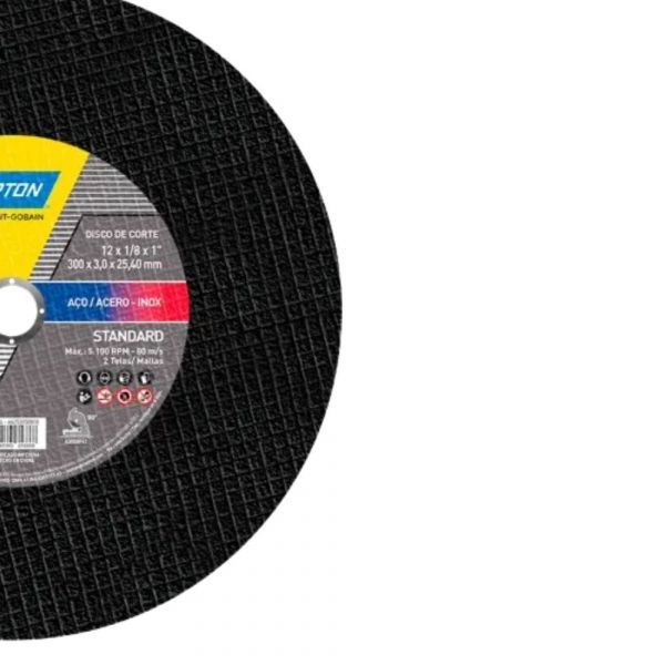 Disco de Corte AR 302 12 Pol. x 1/8 Pol. X 1 Pol. Norton