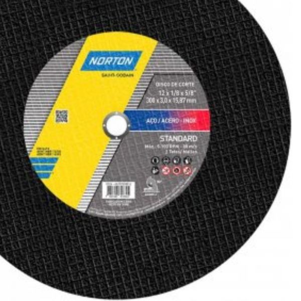Disco de Corte AR 302 12 X 1/8 Pol. X 5/8 Pol. Norton