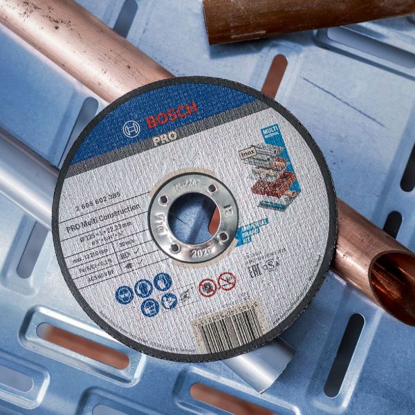 Disco de Corte Bosch MultiConstruction 115x1mm Centro Reto