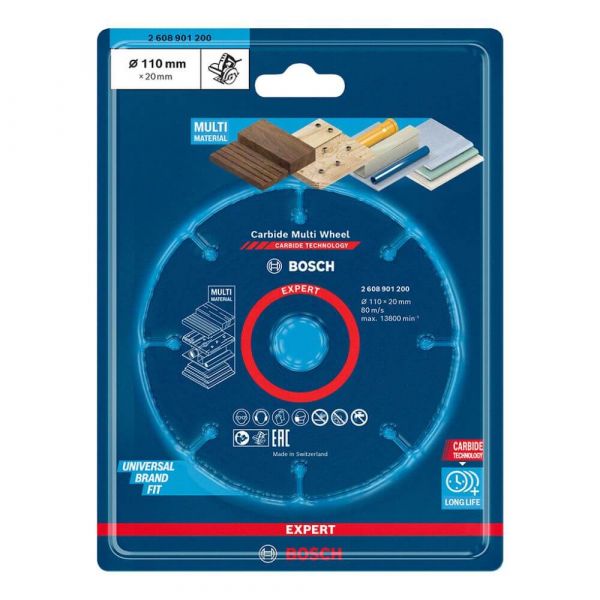 Disco de Corte Multi Material 110x20mm Bosch 2608901200
