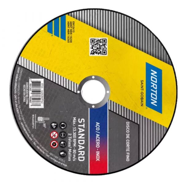 Disco de Corte  Standard 14 Pol. X 1/8 Pol. X 1 Pol. AR302 Norton