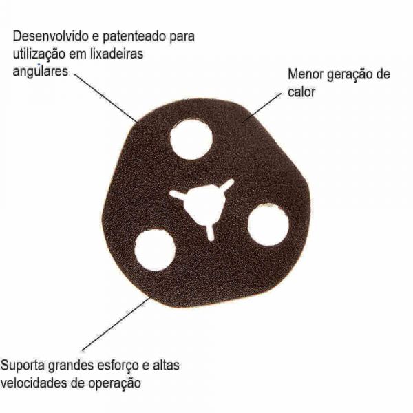 Disco De Fibra Avos Metalite 4.1/2” Grão 80 F-227 Norton