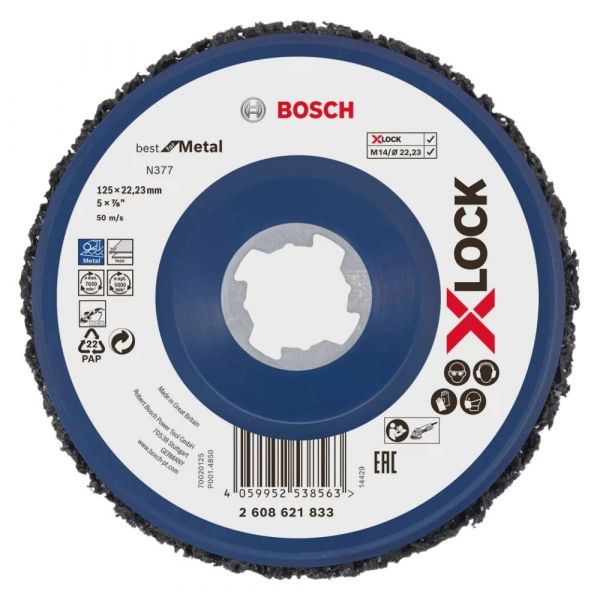 Disco de Limpeza X-LOCK N377 125mm Bosch 