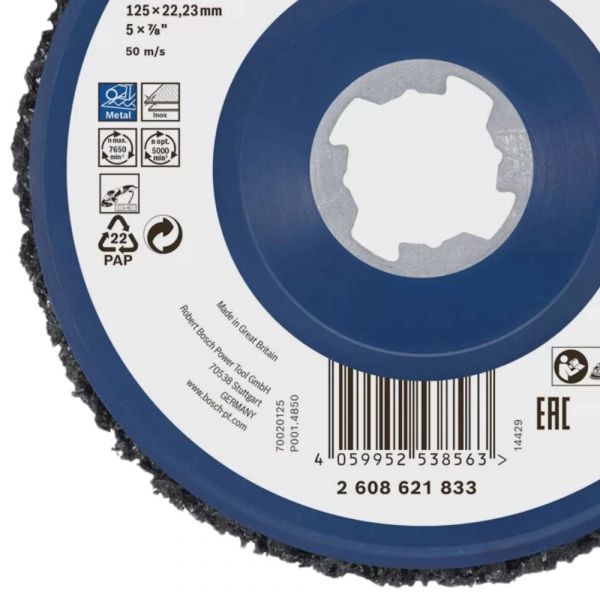 Disco de Limpeza X-LOCK N377 125mm Bosch 