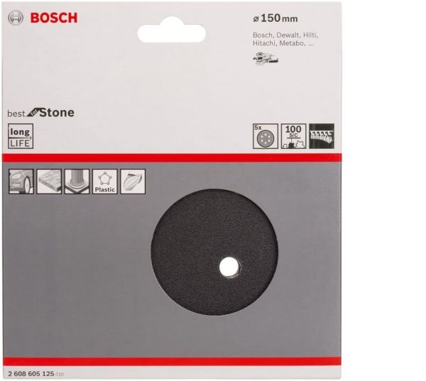 Disco De Lixa GR100 Com 5 2608605125 Bosch