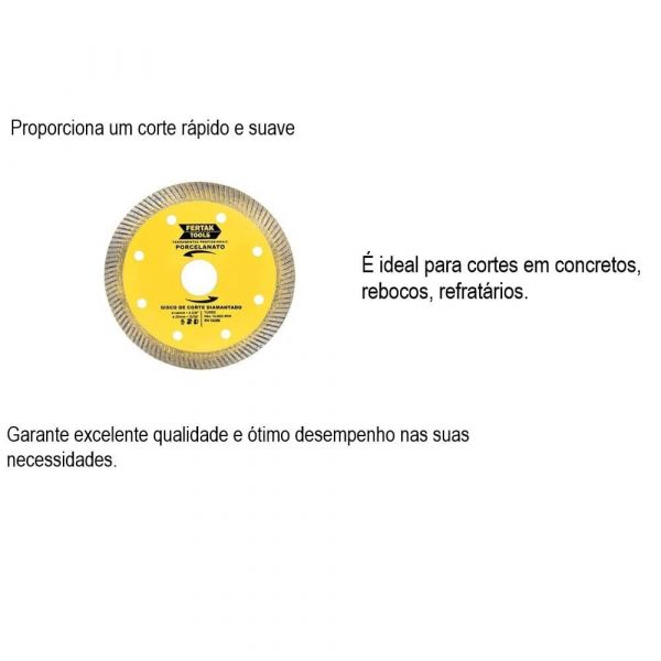 Disco Diamantado 110mm Turbo Fertak