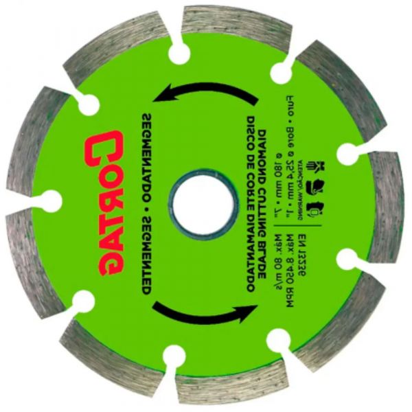 Disco Diamantado Segmentado 180mm Esmerilhadeira Cortag