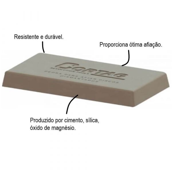 Pedra Para Afiar Disco Diamantado Cortag