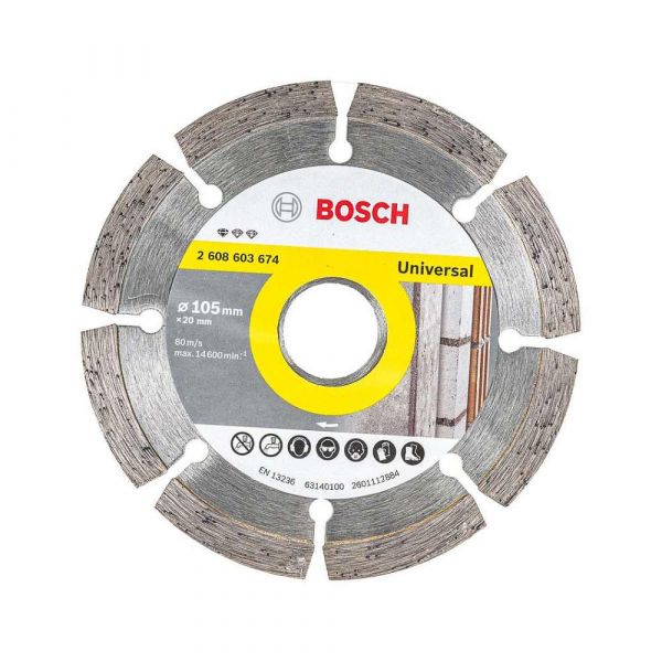 Disco Diamantado segmentado Bosch Standard for Universal multimaterial 105 x 20 x 1,8 x 8 mm