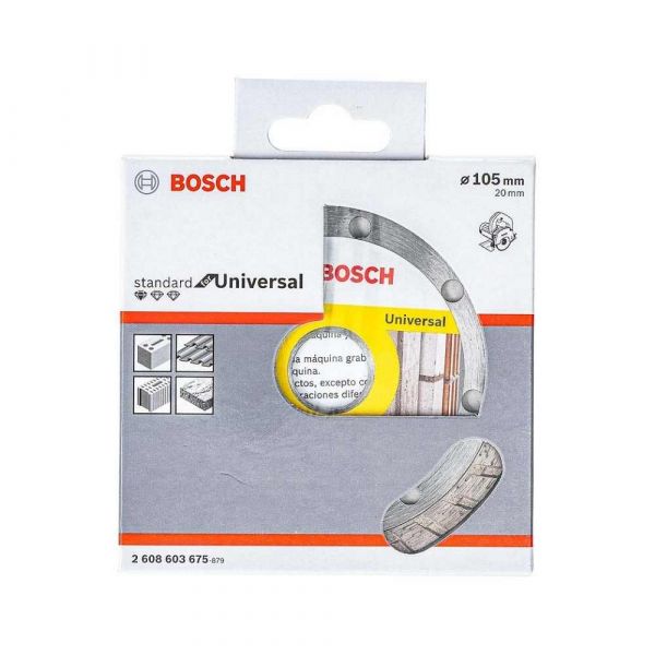 Disco Diamantando turbo Bosch Standard for Universal multimaterial 105 x 20 x 2,2 x 8 mm