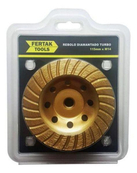 Disco Rebolo Diamantado Turbo 4.1/2xM14 Fertak