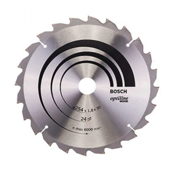 Disco serra circular Bosch Optiline Wood ø254x30mm 24D